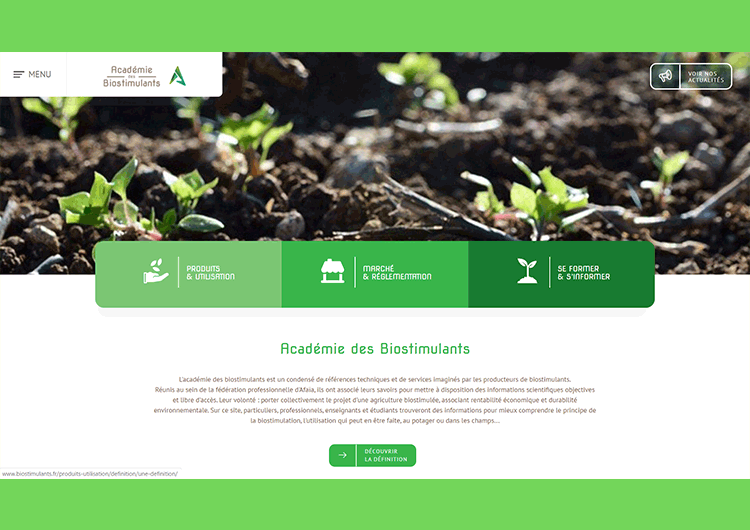 Réalisation : Académie des Biostimulants