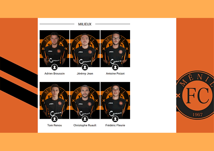 Réalisation : Photos individuelles pour le FC Ménil