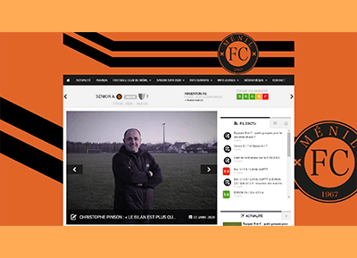 Réalisation : Site web du FC Ménil